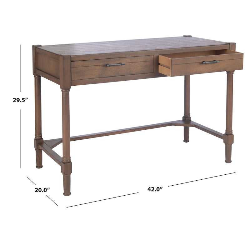 White Washed Grey Writing Desk