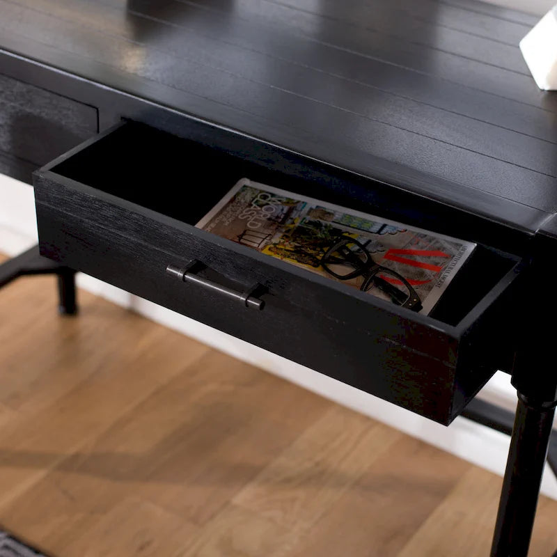 White Washed Grey Writing Desk