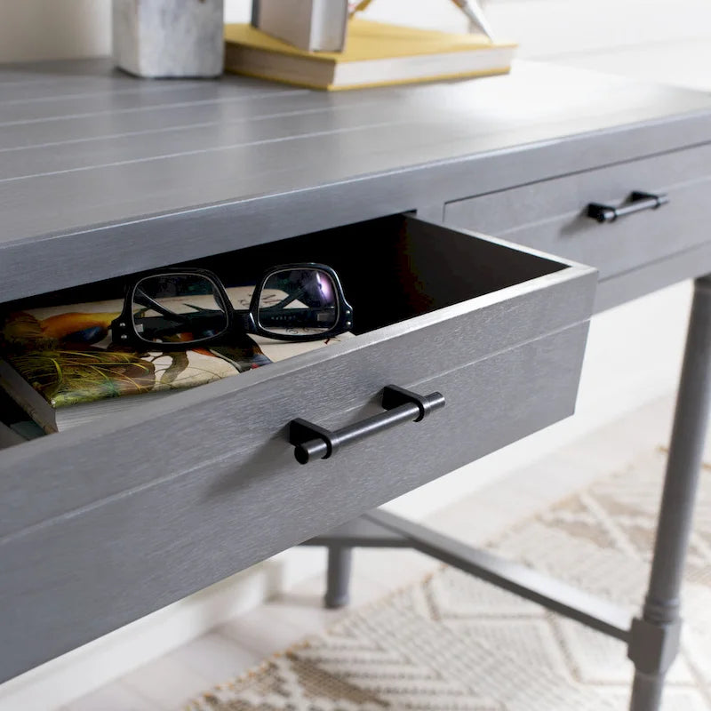 White Washed Grey Writing Desk