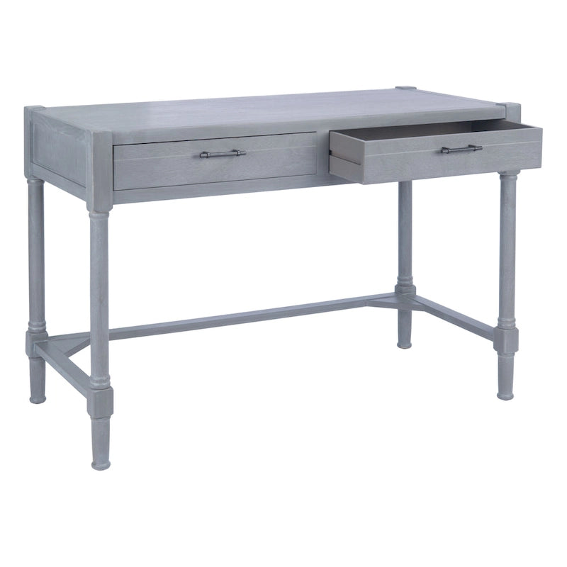 White Washed Grey Writing Desk