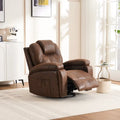 Fauteuil inclinable pivotant surdimensionné avec porte-gobelet et poche latérale