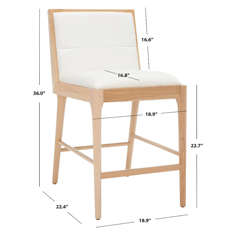 Linen Counter Stool - 19Wx22Dx36H