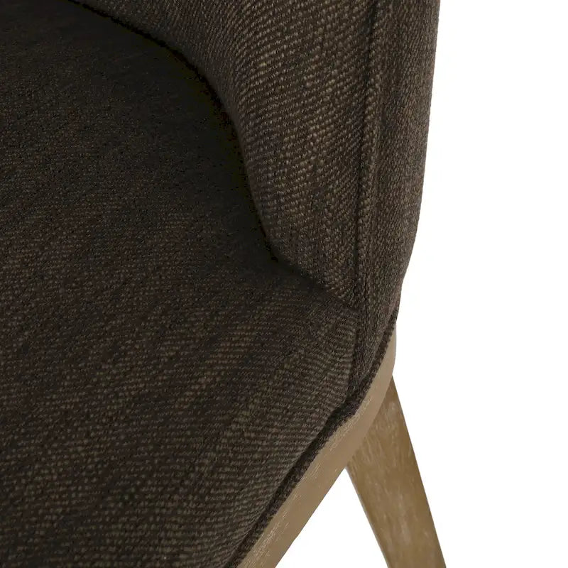 Fabric Upholstered Wood Dining Chair