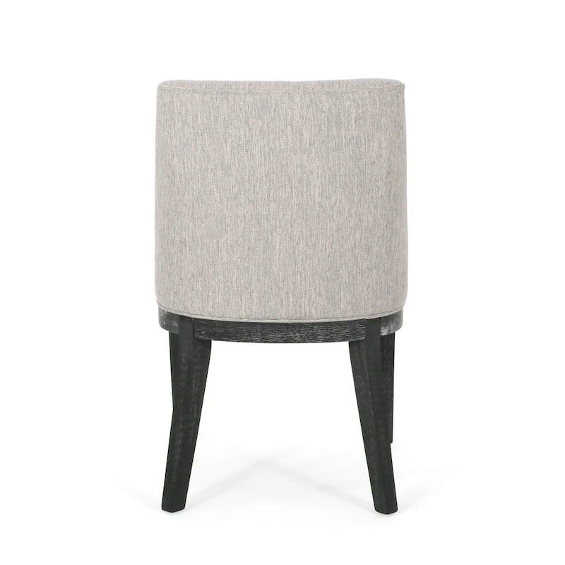 Fabric Upholstered Wood Dining Chair