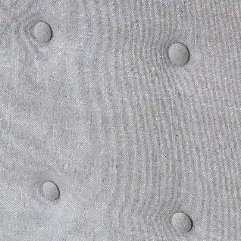 Adjustable Full/Queen Wing-back Studded Fabric Headboard