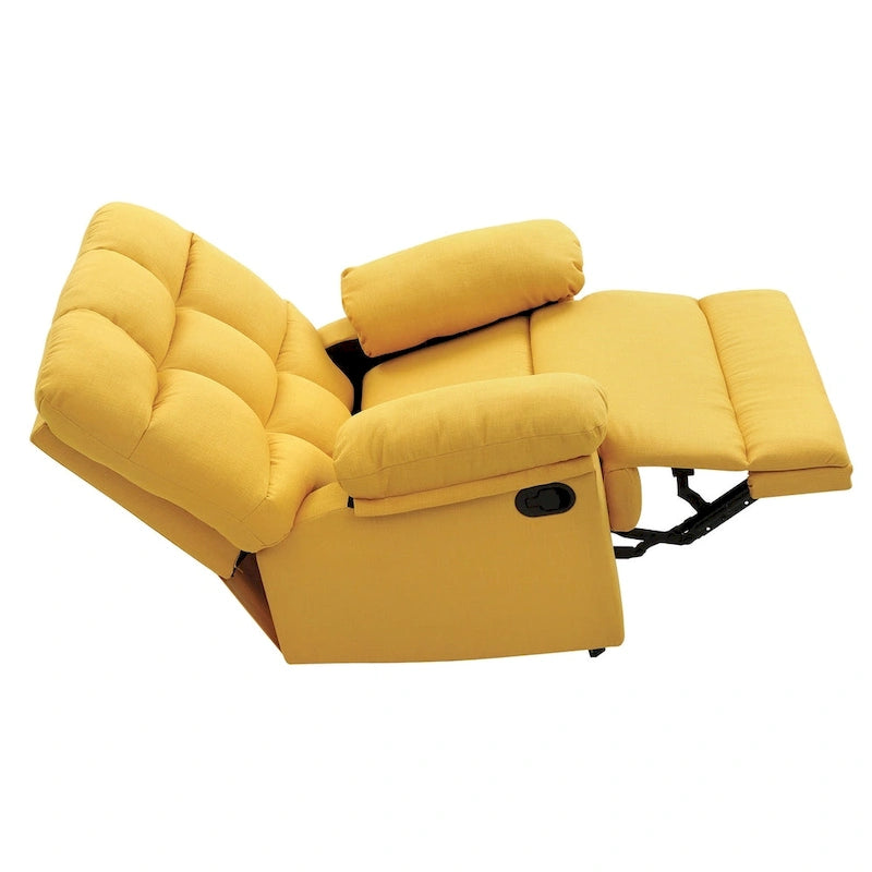 Fabric Upholstery Reclining Chair - 37L x 39W x 38H