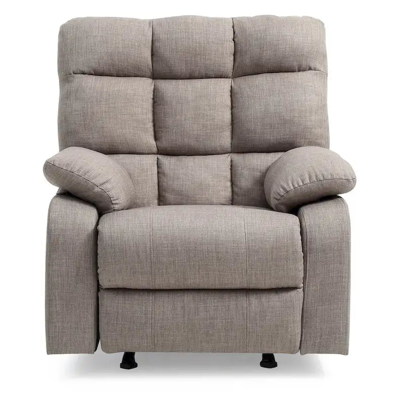 Fabric Upholstery Reclining Chair - 37L x 39W x 38H