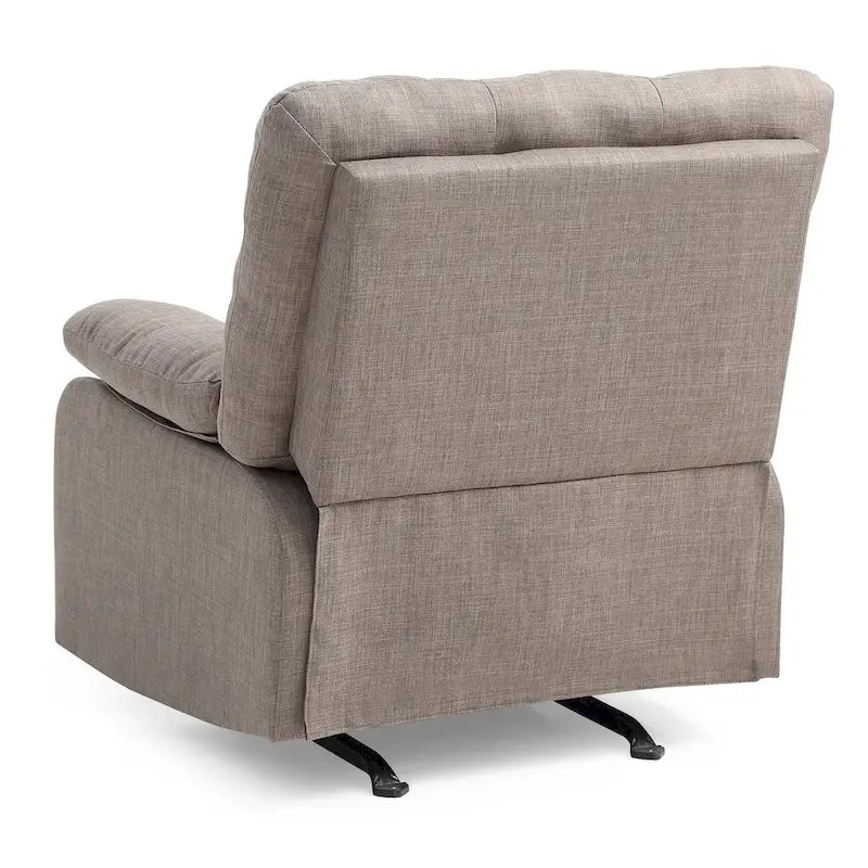 Fabric Upholstery Reclining Chair - 37L x 39W x 38H