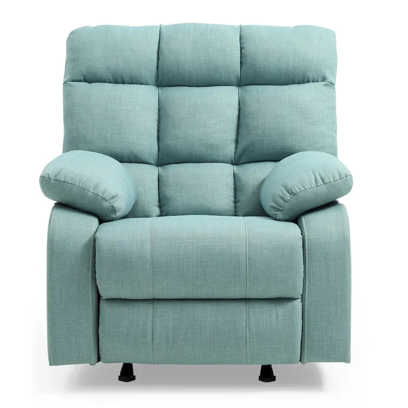 Fabric Upholstery Reclining Chair - 37L x 39W x 38H