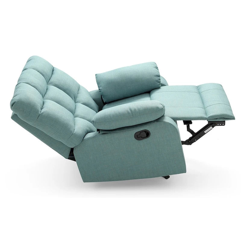 Fabric Upholstery Reclining Chair - 37L x 39W x 38H