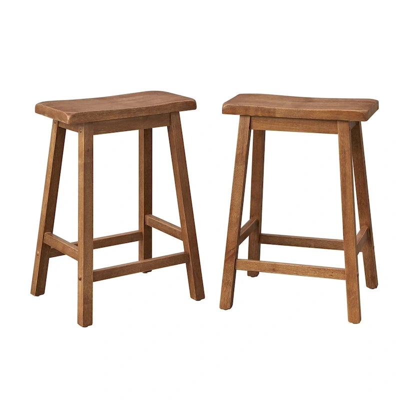 Rubberwood 24-Inch Counter-Height Bar Stool