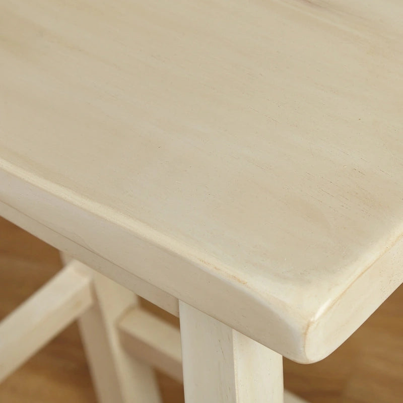 Rubberwood 24-Inch Counter-Height Bar Stool