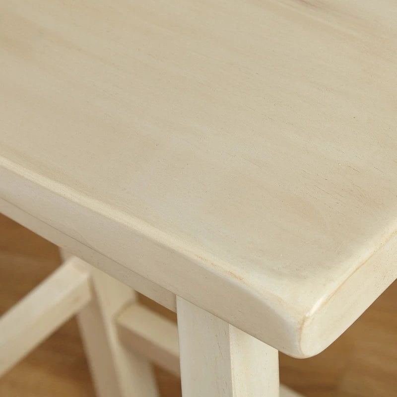 Rubberwood 24-Inch Counter-Height Bar Stool