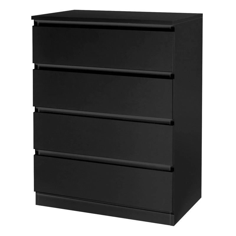 Commode en bois pour chambre à 4 tiroirs