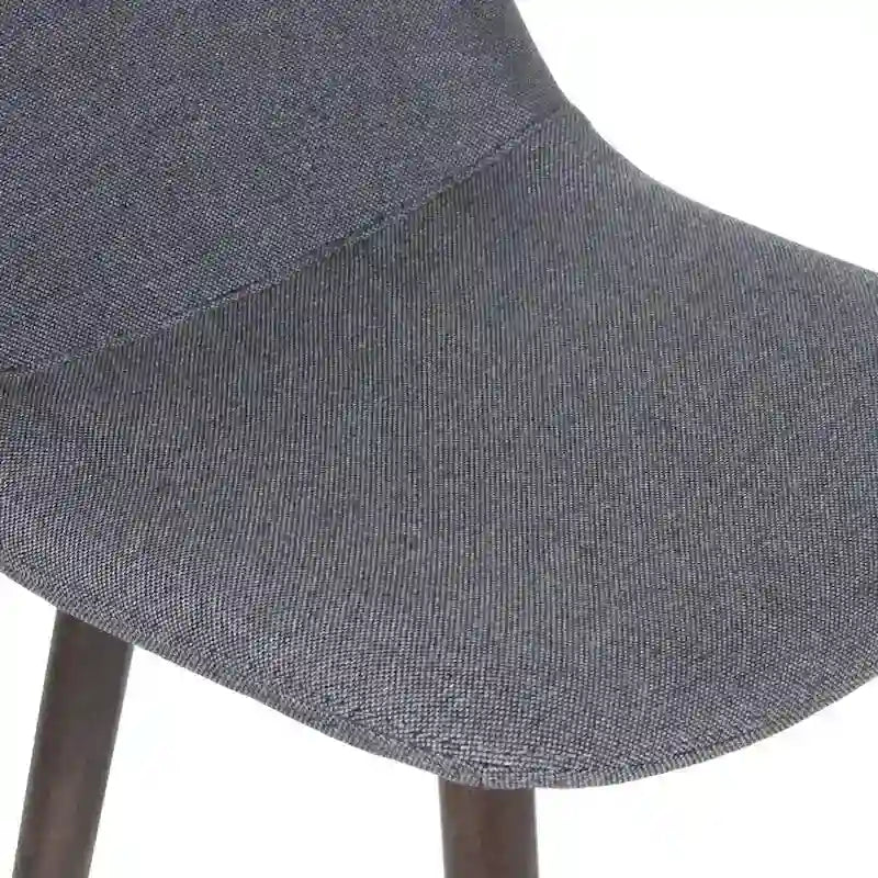 Upholstered Solid Wood Counter Stool With Footrest