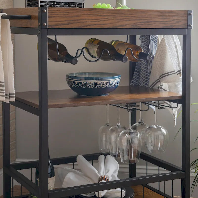 Industrial Kitchen & Wine Cart