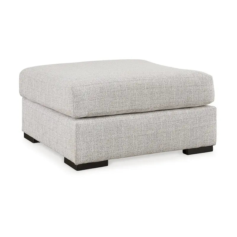 Gray Oversized Accent Ottoman