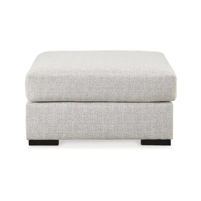 Gray Oversized Accent Ottoman
