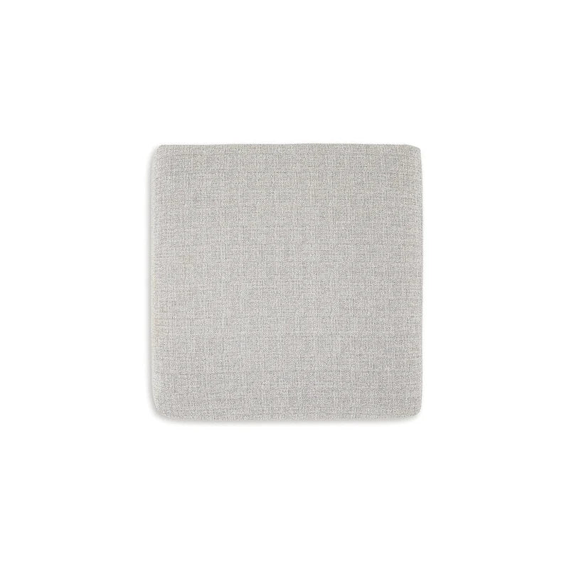Gray Oversized Accent Ottoman