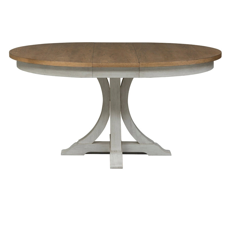 Antique White Pedestal Table