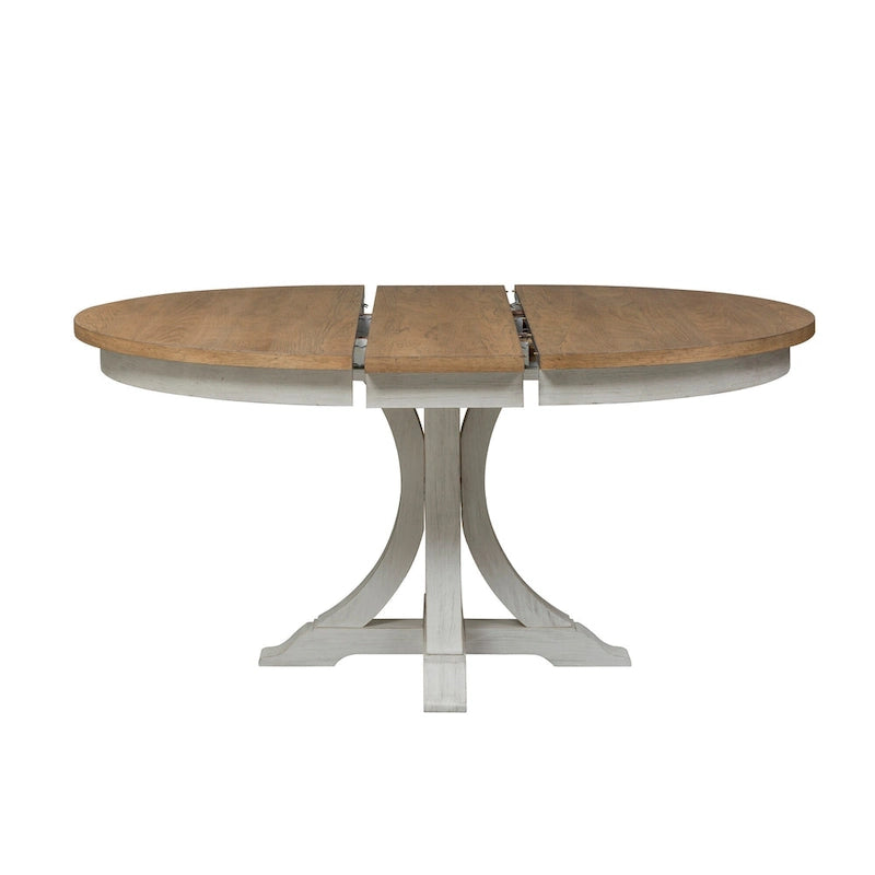 Antique White Pedestal Table