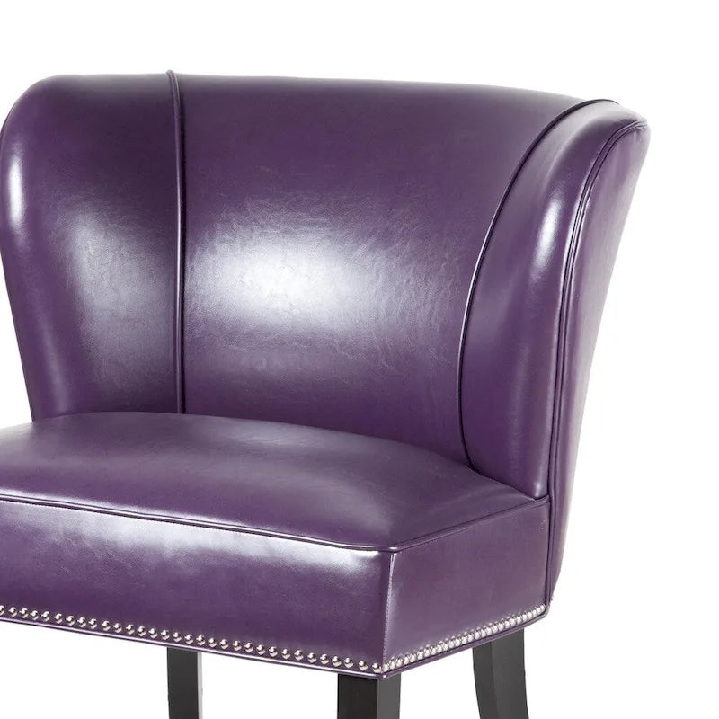 Purple Armless Accent Chair