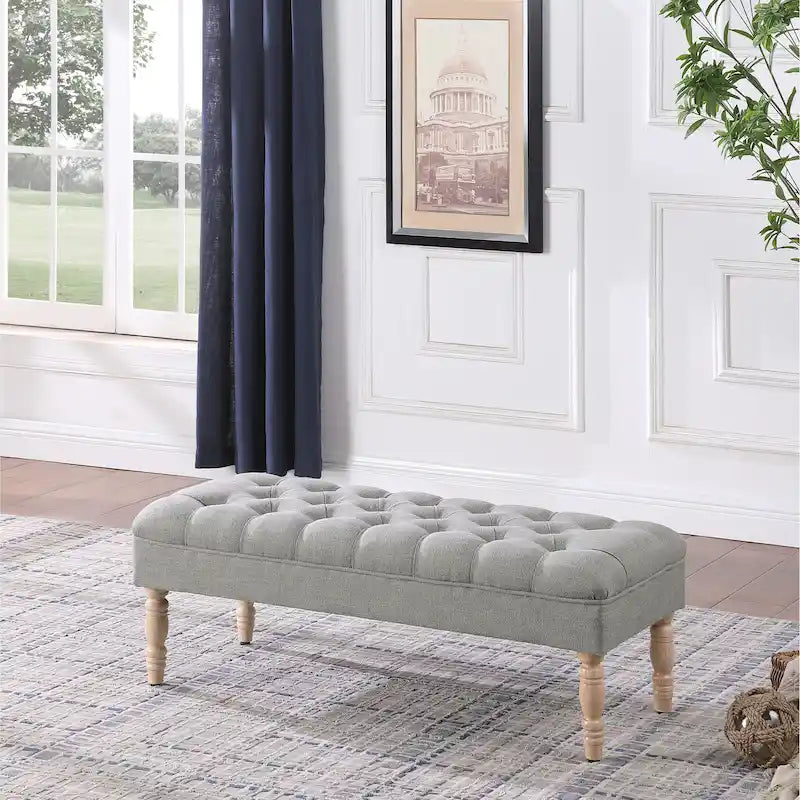Tufted Top Upholstered Bench