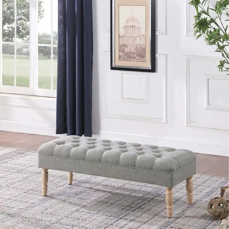 Tufted Top Upholstered Bench