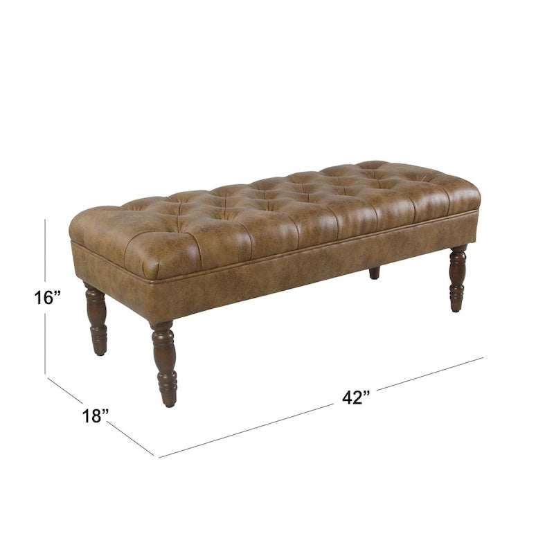 Tufted Top Upholstered Bench