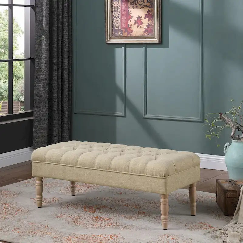 Tufted Top Upholstered Bench