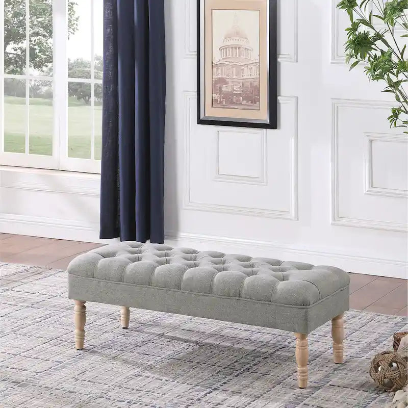 Tufted Top Upholstered Bench