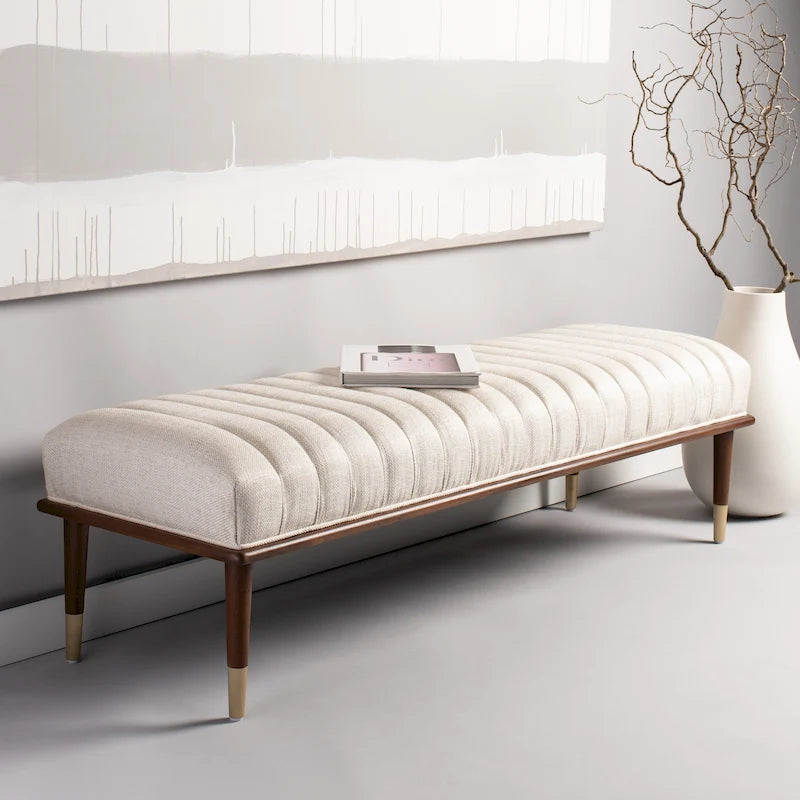 Mid-Century Bench - 63"W x 20"D x 18"H