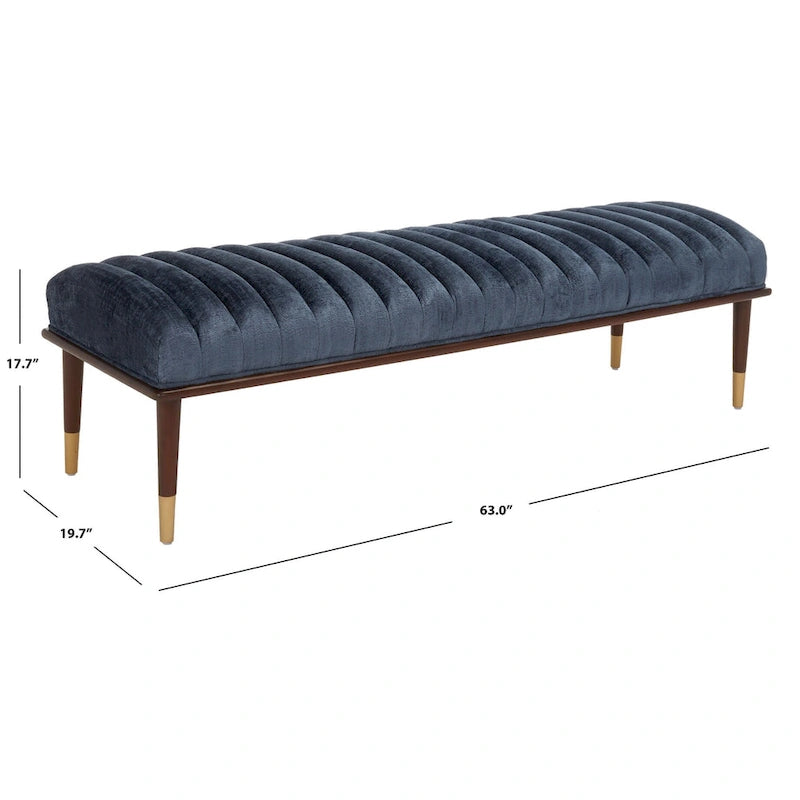 Mid-Century Bench - 63"W x 20"D x 18"H
