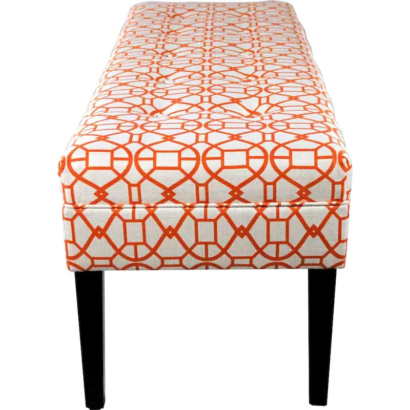 Button Tufted Upholstered Long Bench