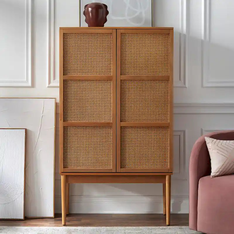 Cane 2-Door Cabinet