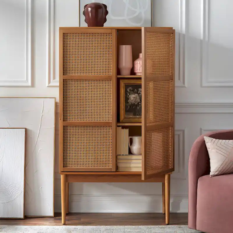 Cane 2-Door Cabinet