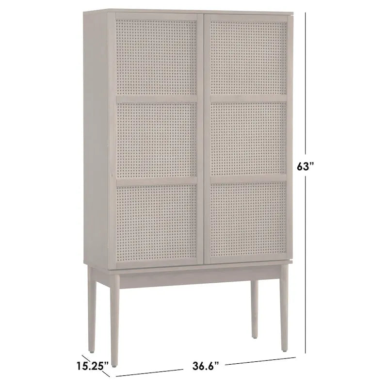 Cane 2-Door Cabinet