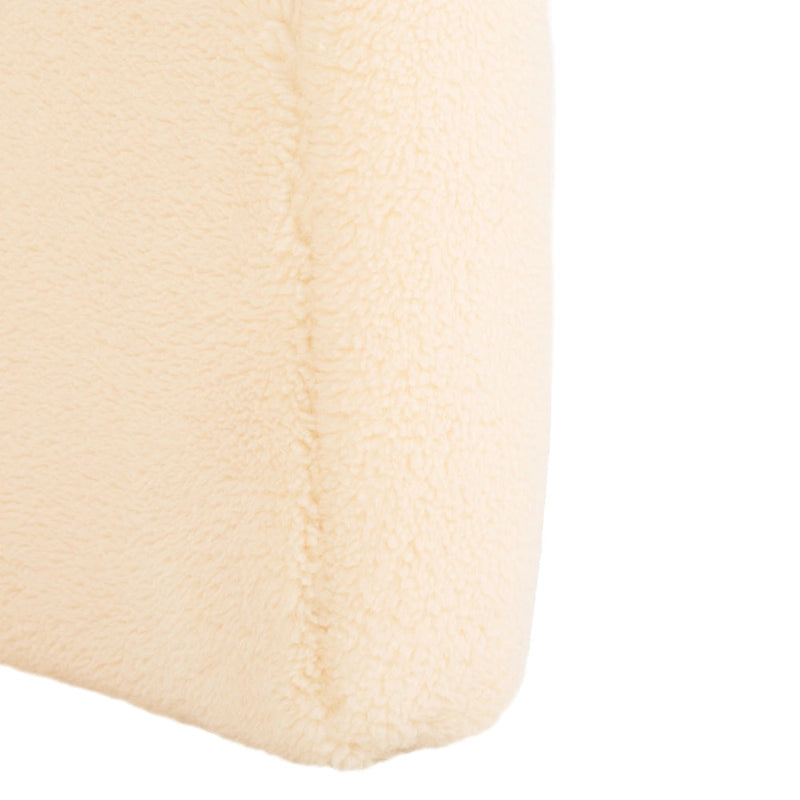 Curved Waterfall Velvet Ottoman