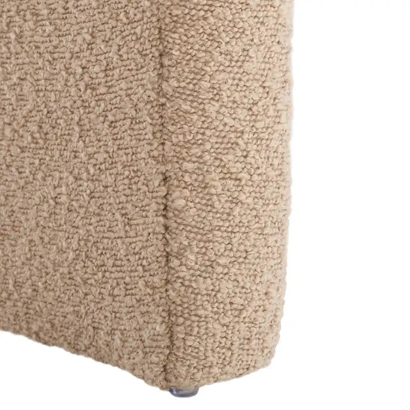 Curved Waterfall Velvet Ottoman