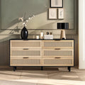 6-Drawers Rattan Storage Cabinet Rattan Drawer