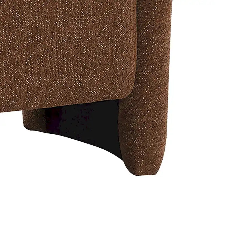 Chenille Fabric Upholstered Storage Bench