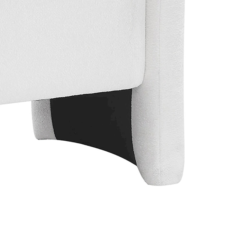 Chenille Fabric Upholstered Storage Bench
