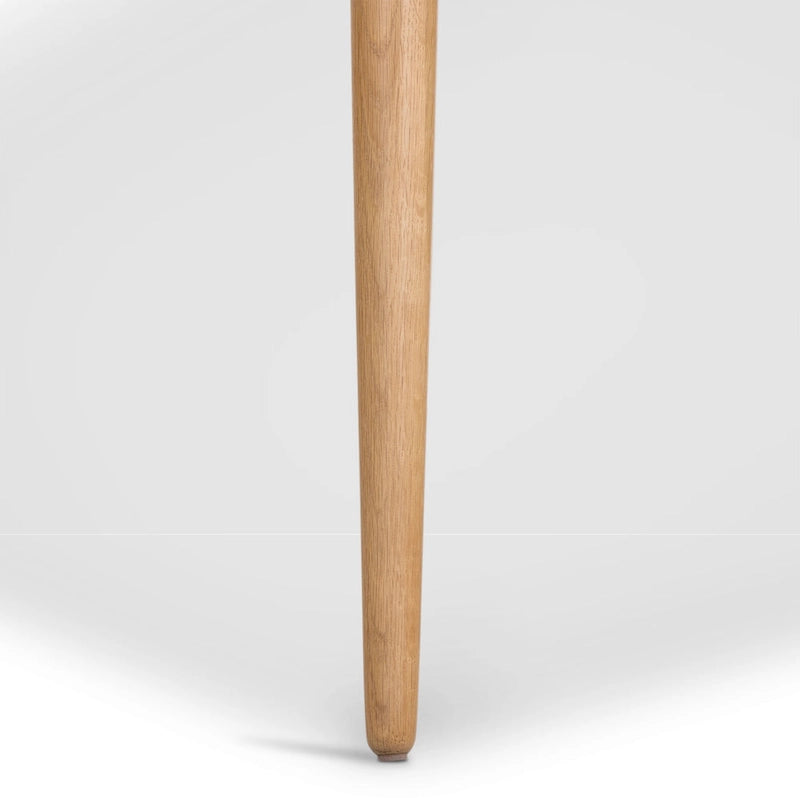 Windsor-Style Dining Chair - Solid Oak Wood with Spindle Back
